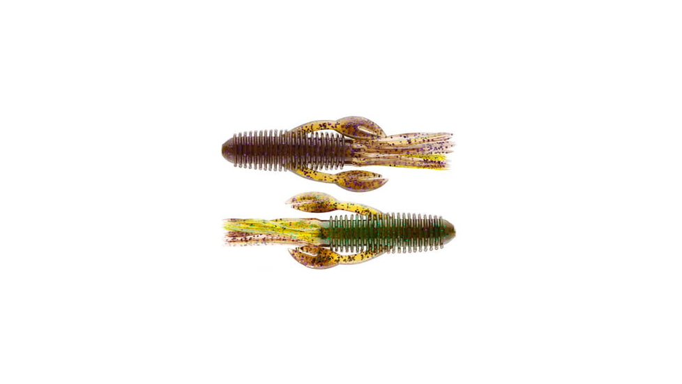 Chompers Craw Tube Soft Bait, Sprayed Grass, CT4N7-64