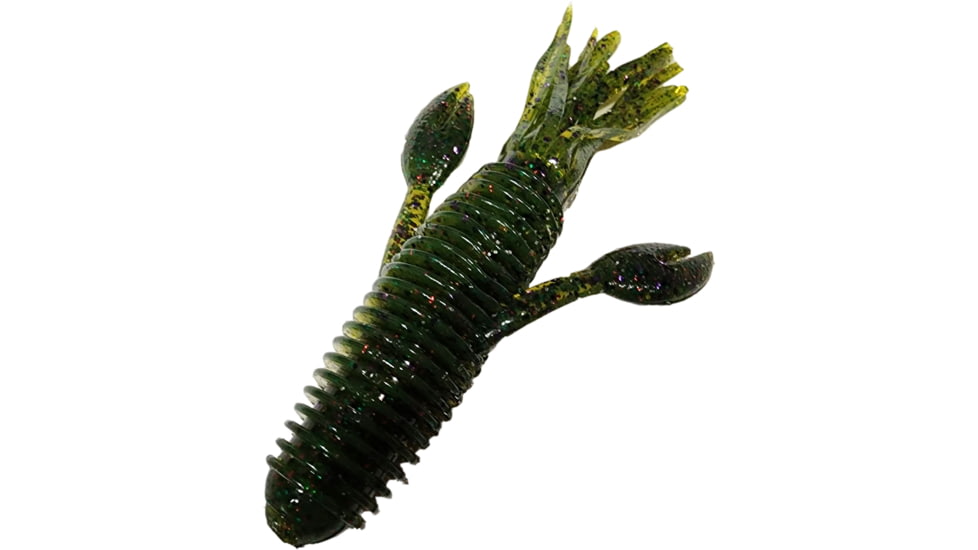 Chompers Craw Tube Soft Bait, Watermelon Candy/Red Flake, CT4N7-52