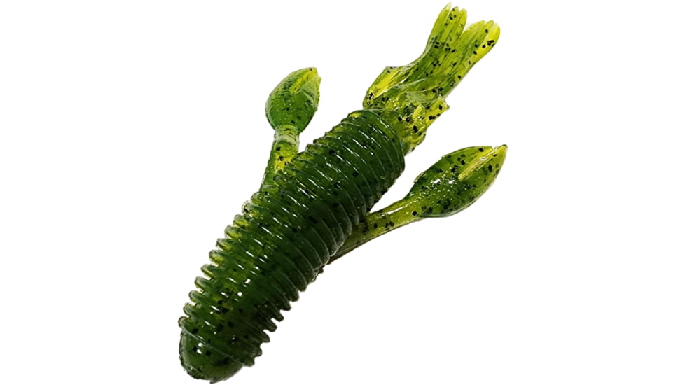 Chompers Craw Tube Soft Bait, Watermelon Seed, CT4N7-1