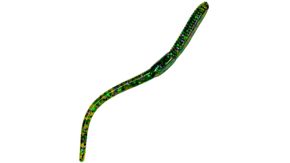 Chompers Drop Shot Worm, 1, 4in, Watermelon Candy, DS410-37