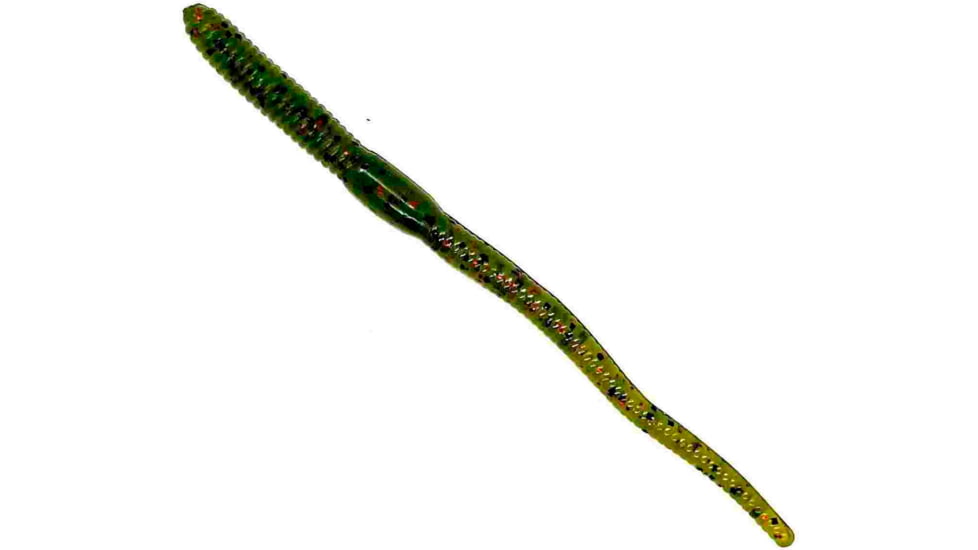 Chompers Drop Shot Worm, 1, 4in, Watermelon/Red Flake, DS410-8