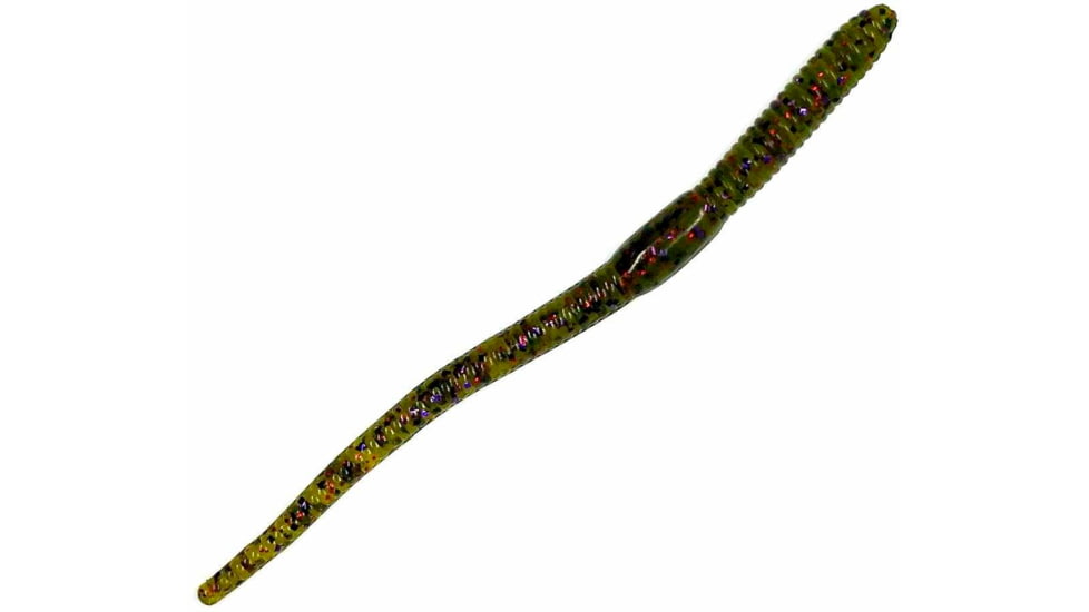 Chompers Drop Shot Worm, 1, 4in, Watermelon Red/Purple Flake, DS410-29