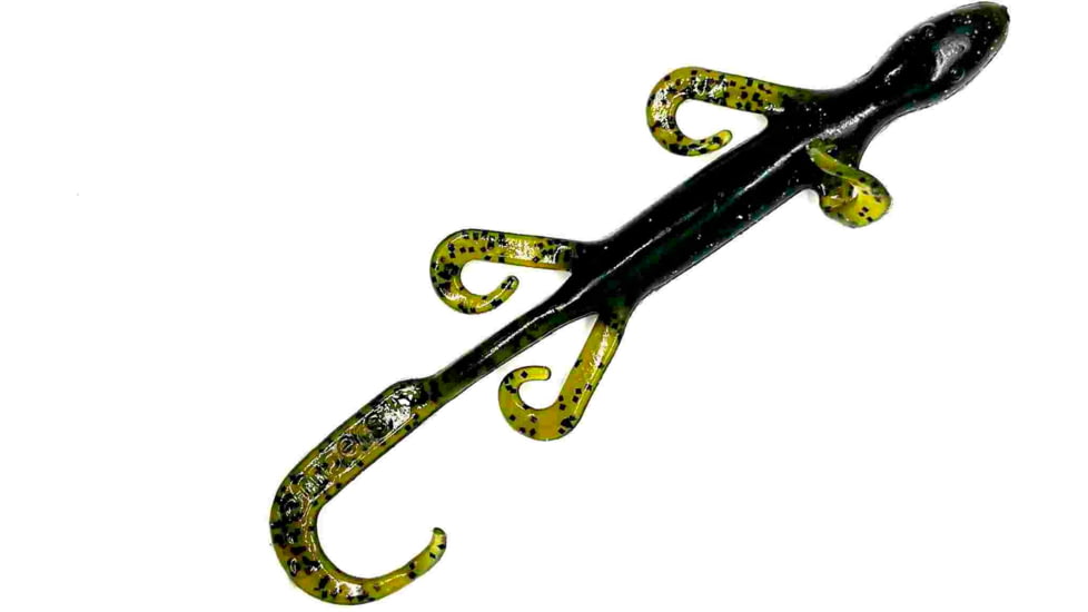 Chompers Lizard Creature Bait, 1, 6in, Dark Melon Pepper, L6S9-9