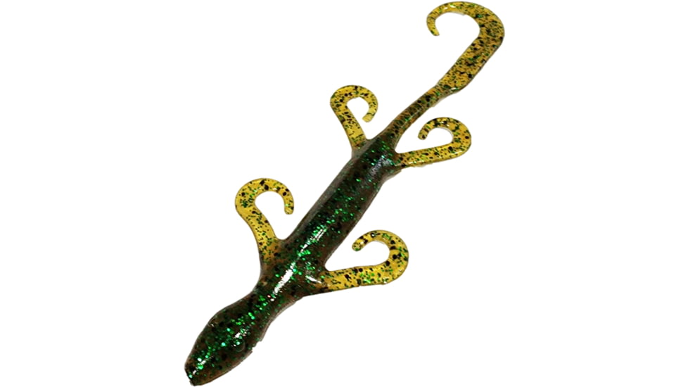 Chompers Lizard Creature Bait, 1, 6in, Root Beer Green, L6S9-10