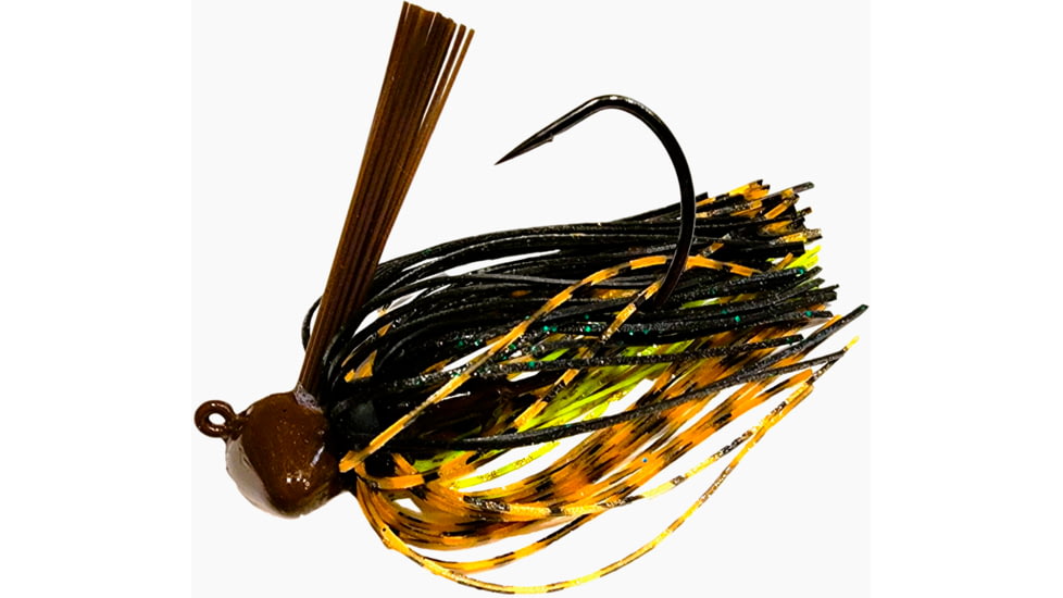 Chompers Skirted Football Jig 5/8 oz - 2 Pack, Missouri Craw, SFB58-206