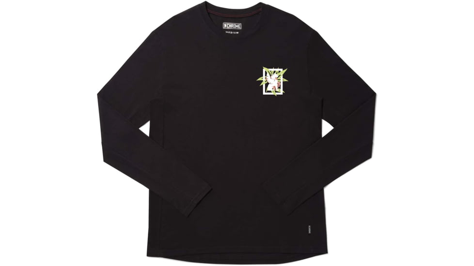 Chrome Industries Cheyenne Sawyer Long Sleeve Tee Mens Fit B827AF96, Black, MD, AP-502-BK-NA-MD