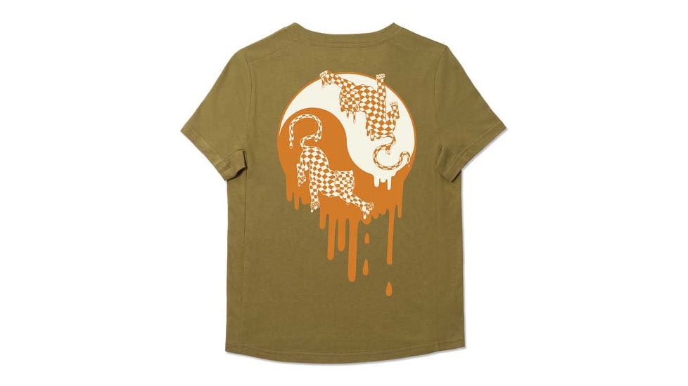 Chrome Industries Chicken In A Biscuit Short Sleeve Tee Womens Fit 095E5C38, Olive Branch, LG, AP-517-OLBR-NA-LG