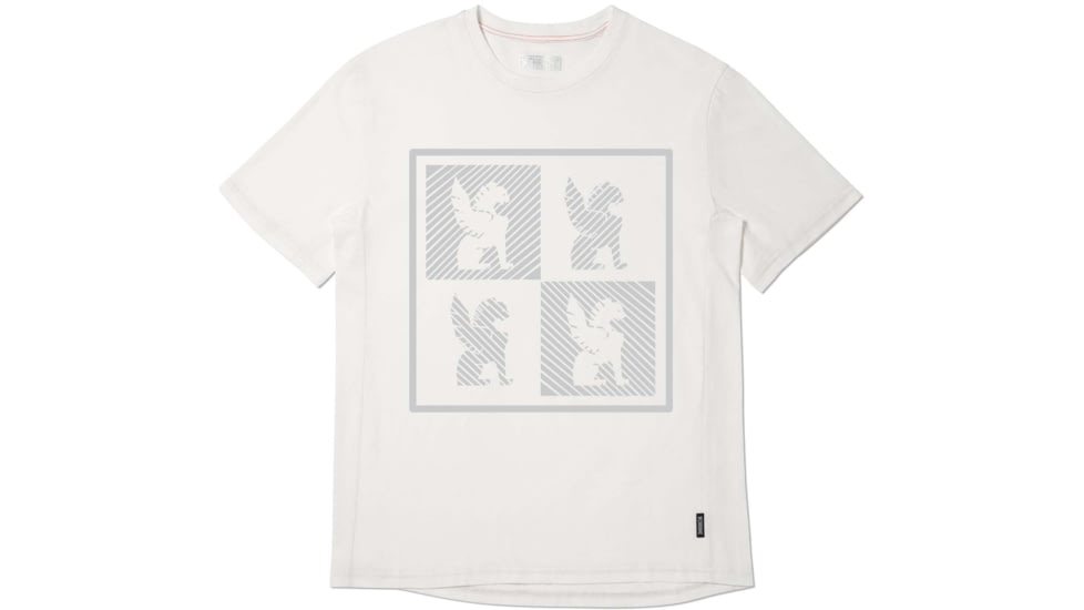 Chrome Industries Chrome Checkerboard Logo Tee SS 6686CFB5, White, SM, AP-519-WT-NA-SM