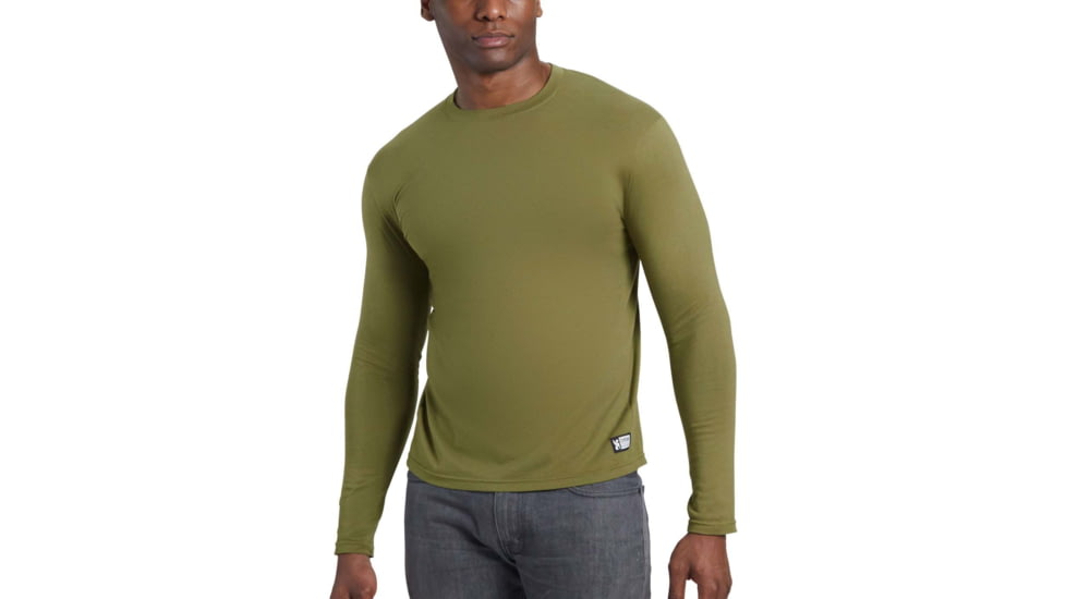 Chrome Industries Chrome Issued Long Sleeve Tee Mens Fit A0CD376A, Olive Branch, LG, AP-488-OLBR-NA-LG