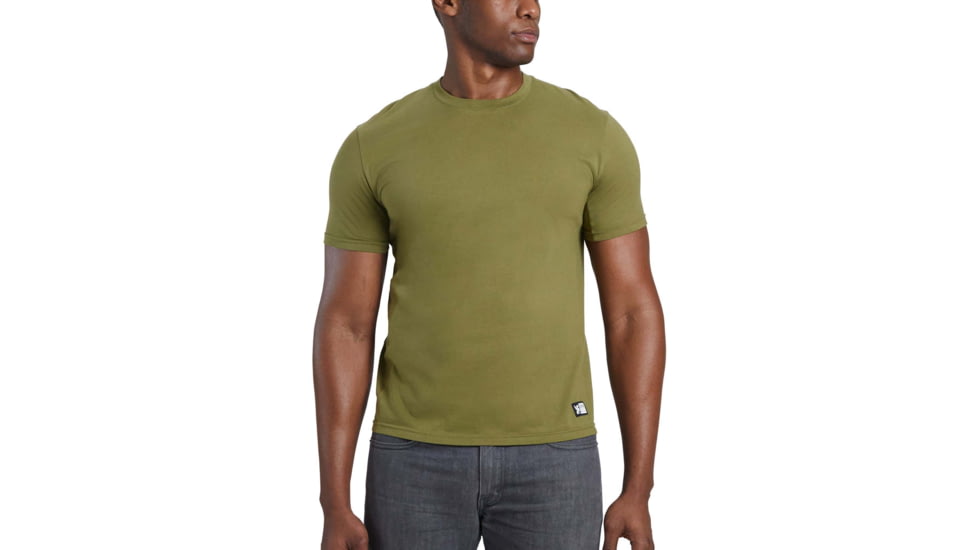 Chrome Industries Chrome Issued Short Sleeve Tee Mens Fit 36201C41, Olive Branch, XXL, AP-487-OLBR-NA-XXL