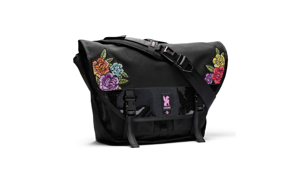 Chrome Industries Citizen Messenger Bag, Rio Rose Black, 15 Liters, BG-381-RBKR-NA-NA