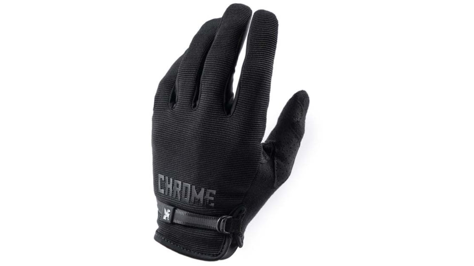 Chrome Industries Cycling Gloves 2.0 4604D562, Black, XL, AC-229-BK-NA-XL