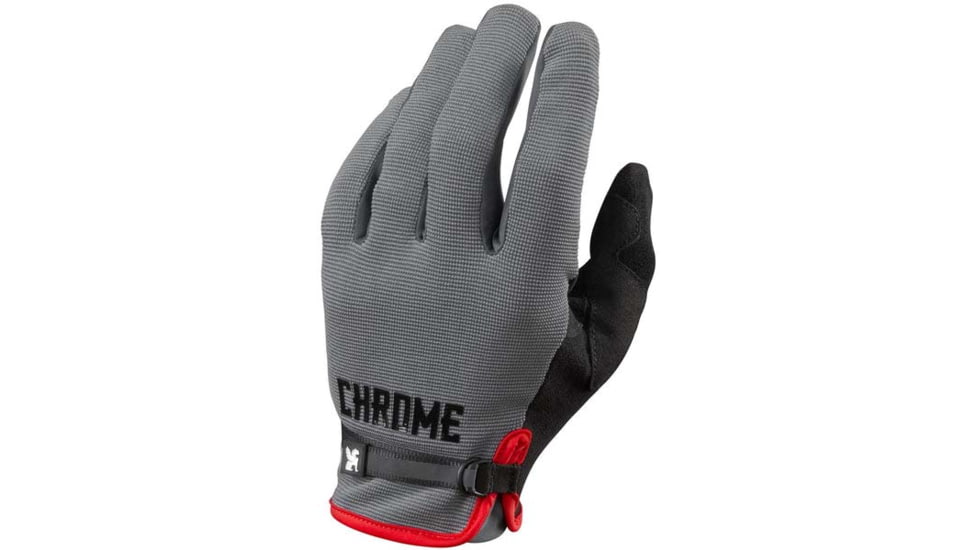 Chrome Industries Cycling Gloves 2.0 4604D562, Grey/Black, SM, AC-229-GYBK-NA-SM