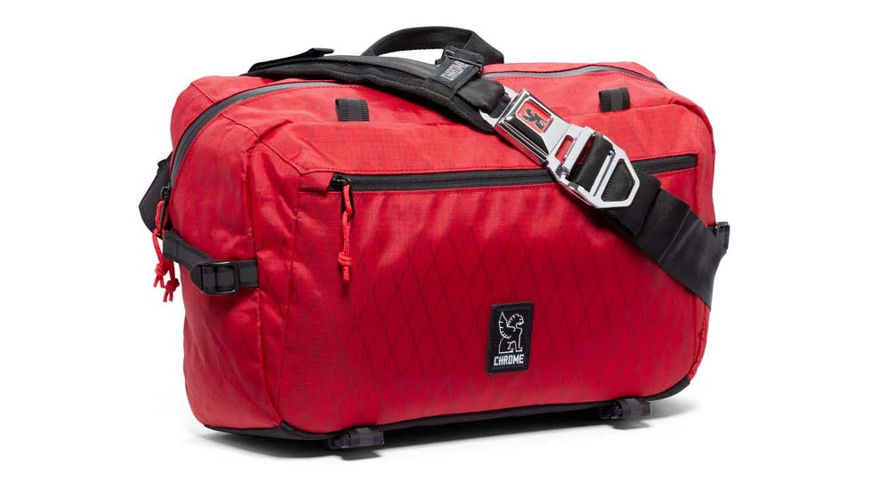 Chrome Industries Kadet Max 15L Messenger Bags, Red X, 15 liters, BG-351-REDX-NA-NA