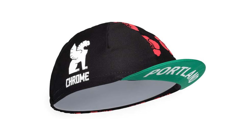 Chrome Industries Live the City Cycling Cap 962294A3, Portland Roses, AC-232-PXRS-NA-NA
