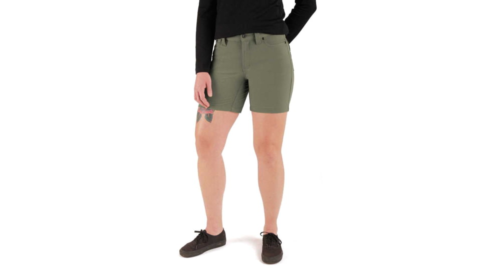 Chrome Industries Womens Anza Short 7190C9A9, Dusty Olive, 10, AP-411-DSOL-NA-10