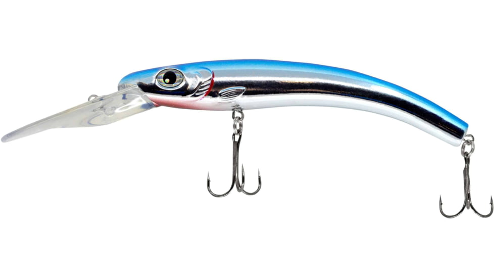 CHUBBS Deep Diver, 3 1/4in, 3/8oz, #6 Hooks, Chrome Blue Back, YBS-CBU