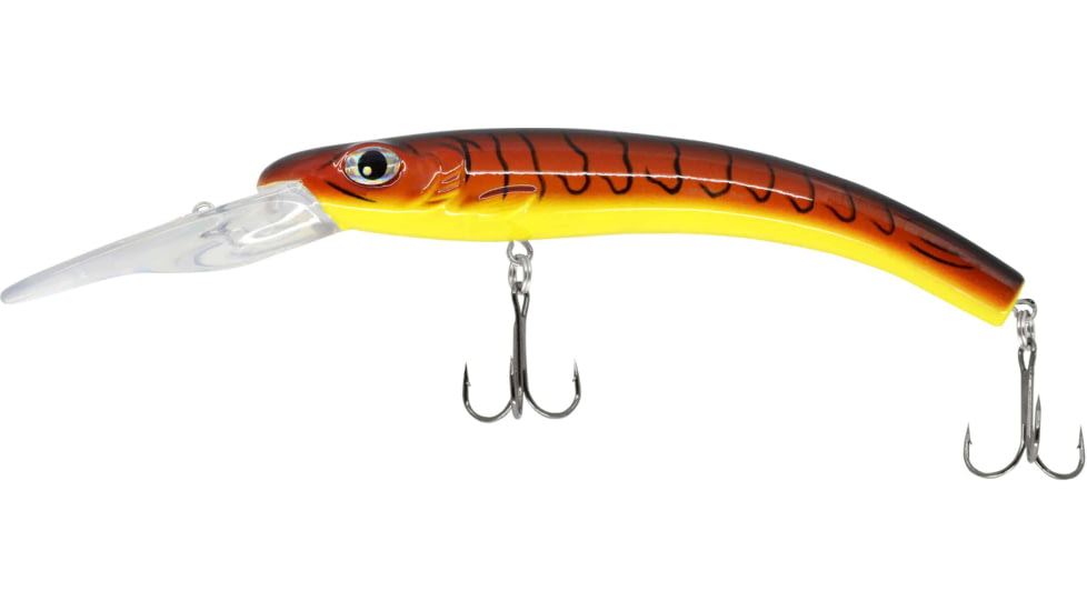 CHUBBS Deep Diver, 3 1/4in, 3/8oz, #6 Hooks, Fire Craw, YBS-FCR