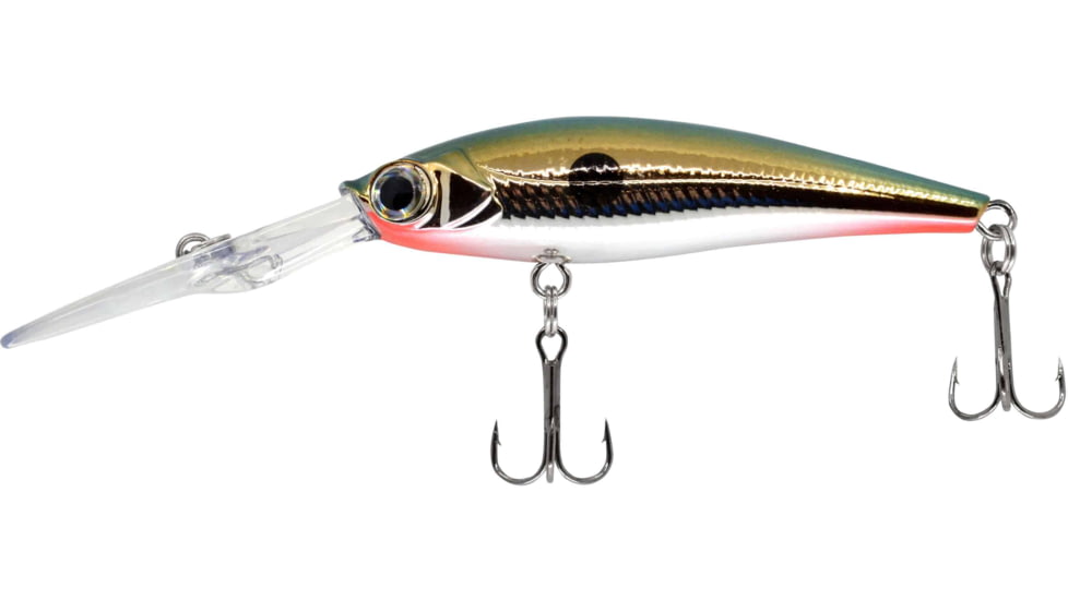 CHUBBS Diving Minnow, 2 1/4in, 3/16oz, #6 Hooks, Chrome Blue, YDVM-CBU