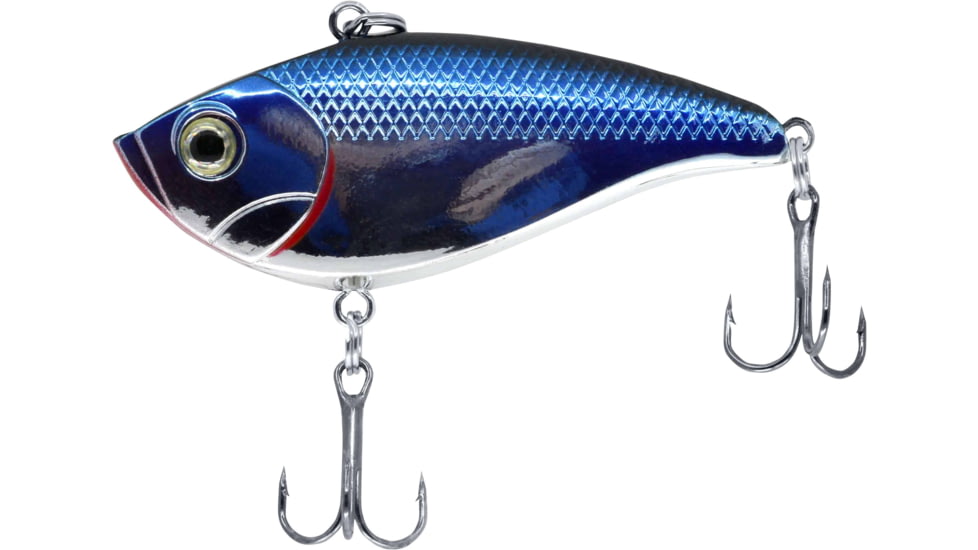 CHUBBS Loud Shad, 1 1/2in, 1/4oz, #10 Hook Front and Back, Chrome Blue Back, YLS14-CBU