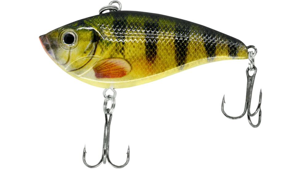CHUBBS Loud Shad, 2in, 3/8oz, #8 Hook Front and Back, Glow Perch, YLS38-GLP