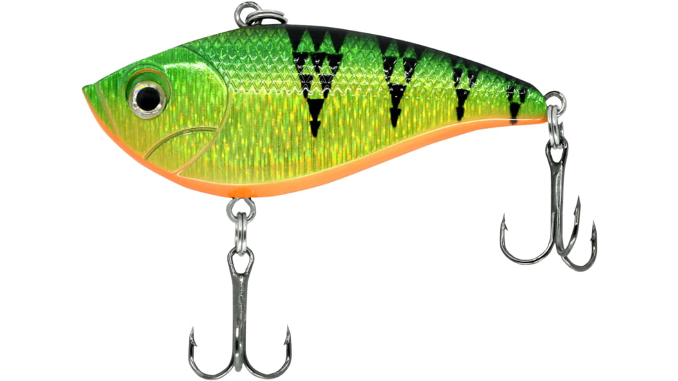 CHUBBS Loud Shad, 2in, 3/8oz, #8 Hook Front and Back, Metallic Perch, YLS38-MPR
