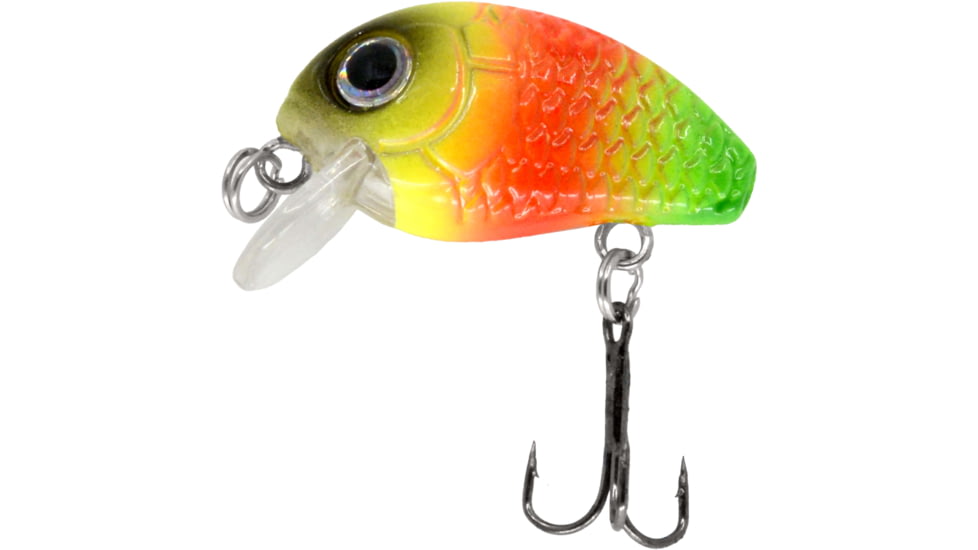 CHUBBS Panfish Crank, 5/32 oz, #12 Hook, Green Clown, Y185-419