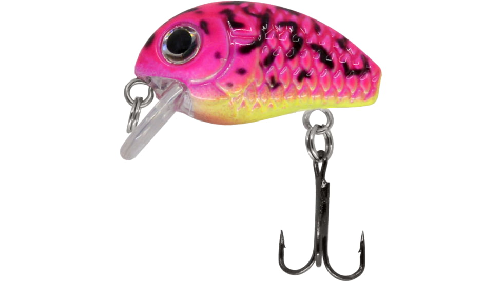 CHUBBS Panfish Crank, 5/32 oz, #12 Hook, Pink Splatter, Y185-35