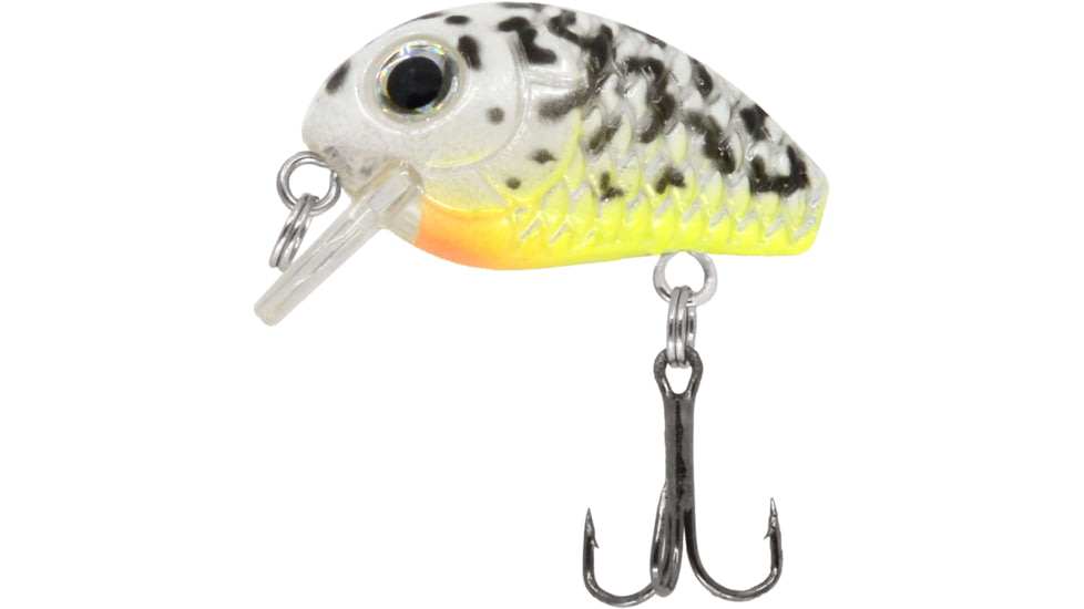 CHUBBS Panfish Crank, 5/32 oz, #12 Hook, White Splatter, Y185-65