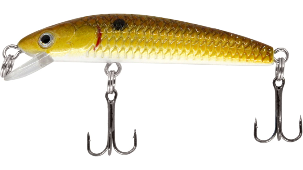 CHUBBS Panfish Minnow, 2in, 1/16 oz, #12 Hook, Super Shad, YMM-100