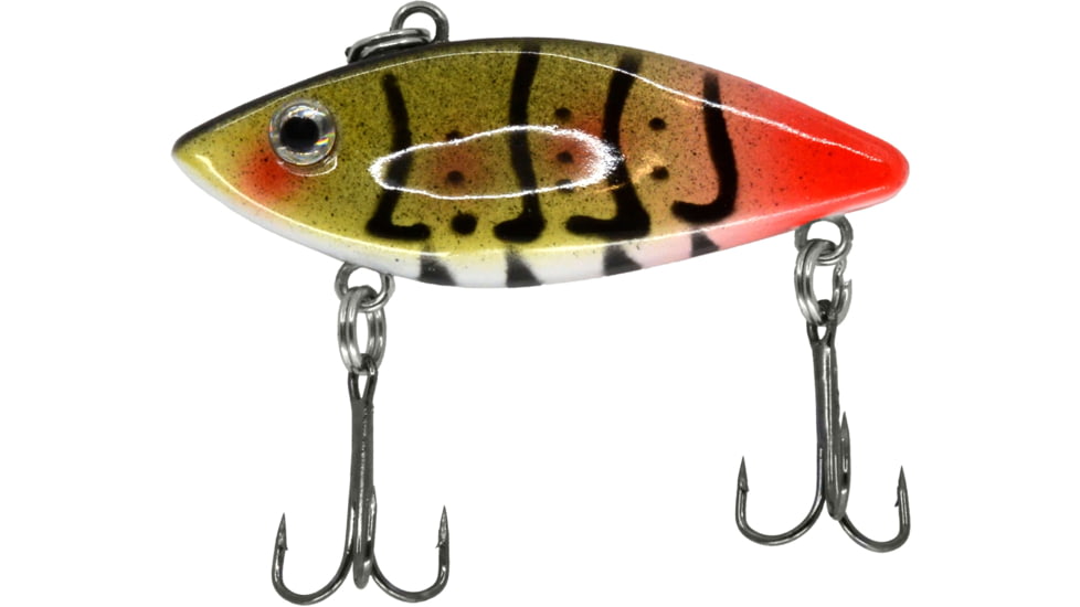 CHUBBS Panfish Rattle Shad, 1 1/2in, 5/32 oz, #12 Hook, Firetail Craw, YPRS-003