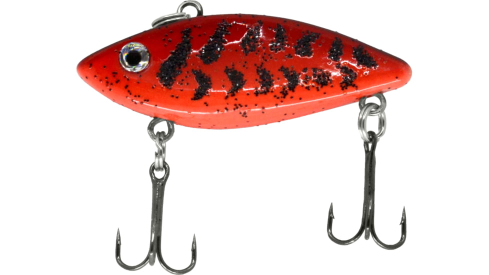 CHUBBS Panfish Rattle Shad, 1 1/2in, 5/32 oz, #12 Hook, Red Craw, YPRS-384