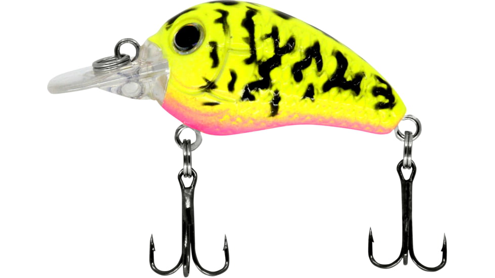 CHUBBS Panfish Square Bill, 1 1/4in, 1/16 oz, #12 Hook, Chart Splatter, Y125-45