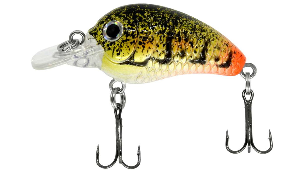 CHUBBS Panfish Square Bill, 1 1/4in, 1/16 oz, #12 Hook, Craw Firetail, Y125-03
