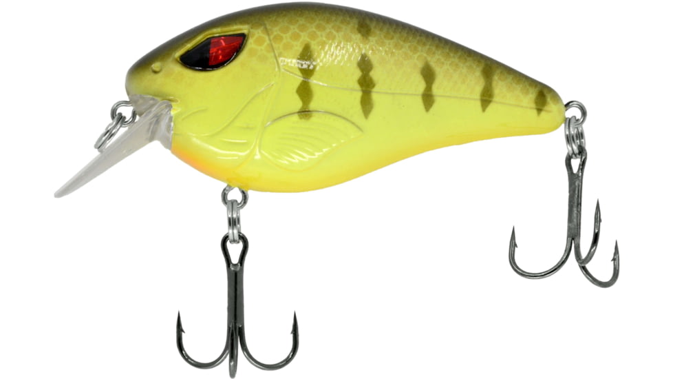 CHUBBS Rattling Square Bill, 2 3/4in, 11/16oz, #6 Hook, Spotted Perch, YSBB-377