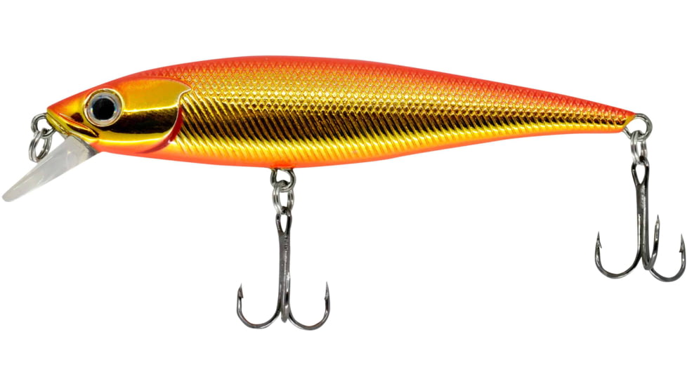 CHUBBS Shallow Minnow, 3 1/2in, 1/3oz, #6 Hooks, Goldfish, YMN35-GF