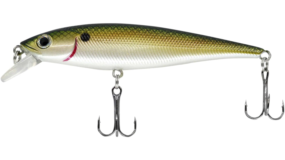 CHUBBS Shallow Minnow, 3 1/2in, 1/3oz, #6 Hooks, Super Shad, YMN35-SSH