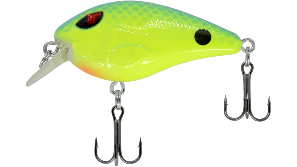 CHUBBS Shallow Square Bill, 2in, 1/4oz, #6 Hook, Chart/Blue, YMES-381
