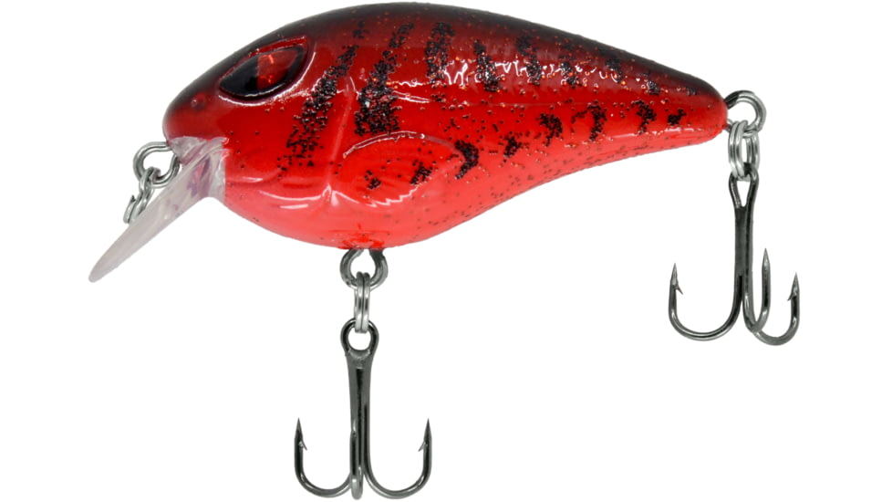 CHUBBS Shallow Square Bill, 2in, 1/4oz, #6 Hook, Red Craw, YMES-384