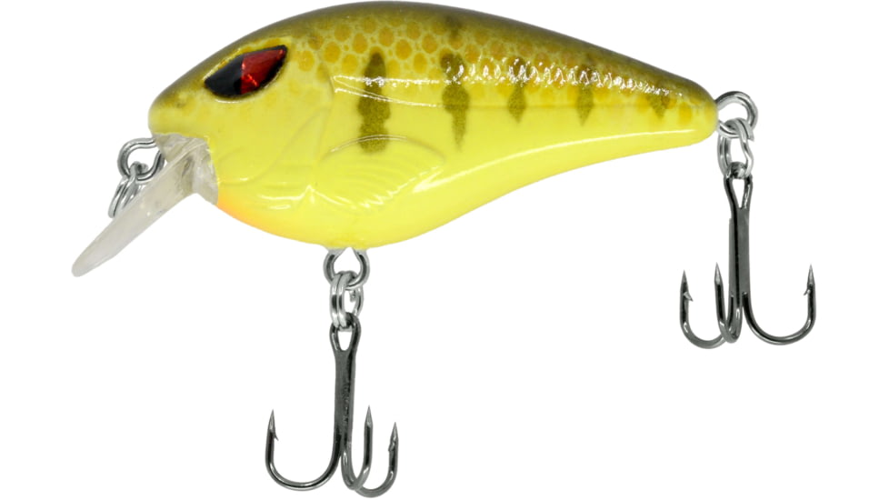 CHUBBS Shallow Square Bill, 2in, 1/4oz, #6 Hook, Spotted Perch, YMES-377