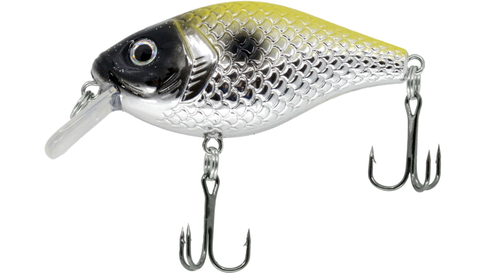 CHUBBS Square Bill, 2in, 5/16oz, #6 Hook, Black Eye, Y122-068