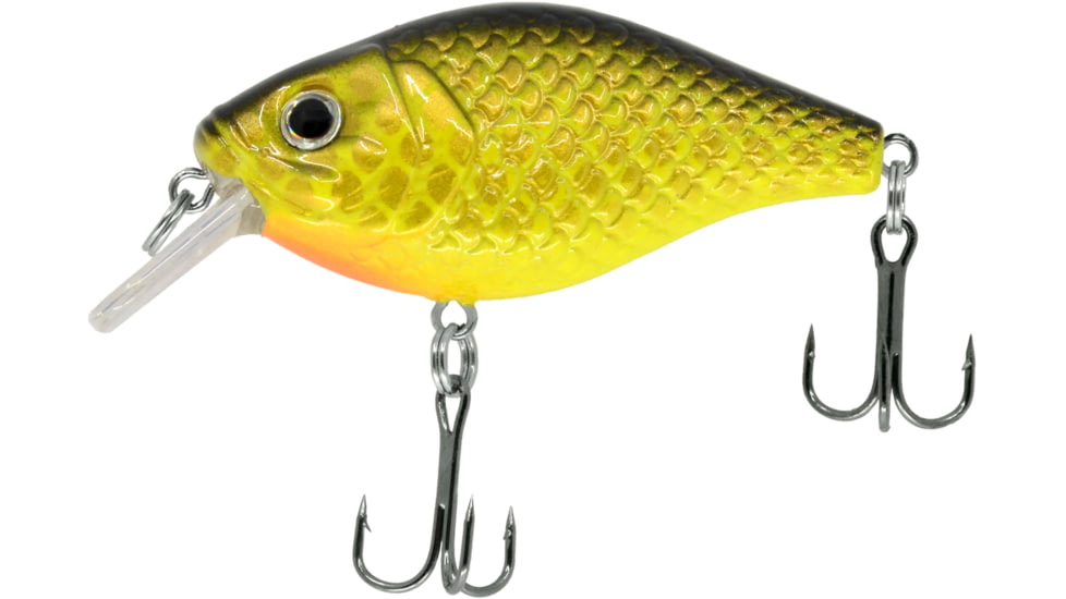 CHUBBS Square Bill, 2in, 5/16oz, #6 Hook, Hot Bass, Y122-021