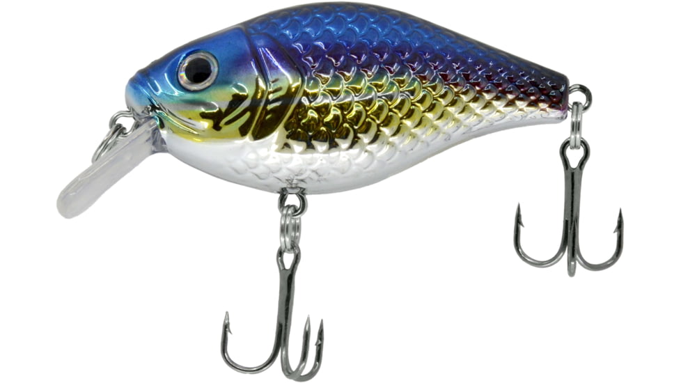 CHUBBS Square Bill, 2in, 5/16oz, #6 Hook, Hot Lights, Y122-018