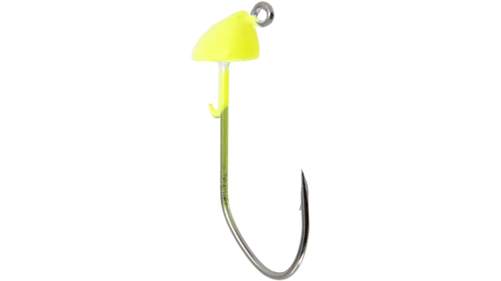 CHUBBS Swimbait Heads, 1/4 oz, 5/0, 3-Pack, White/Chart Flash, YSBH14WH-3