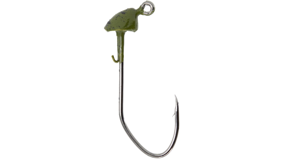 CHUBBS Swimbait Heads, 1/8 oz, 5/0, 3-Pack, Green Pumpkin, YSBH18GP-3