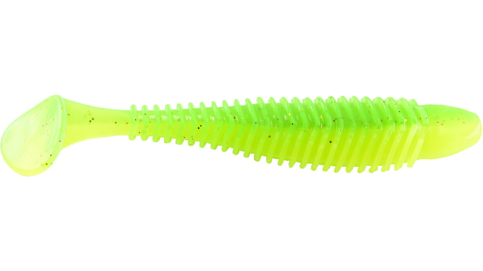 CHUBBS Swimbait Paddletails, 8-Pack, 3in, Sexy Lime, YSBT80SL-8