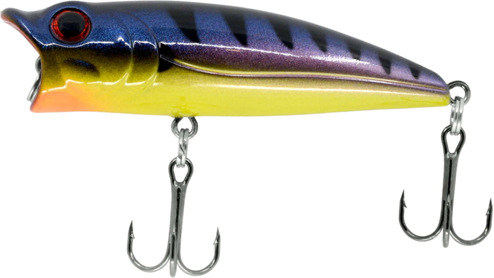 CHUBBS Topwater Popper, 2 1/2in, 7/16oz, #4 Hook, Bluegill, YPOP-13