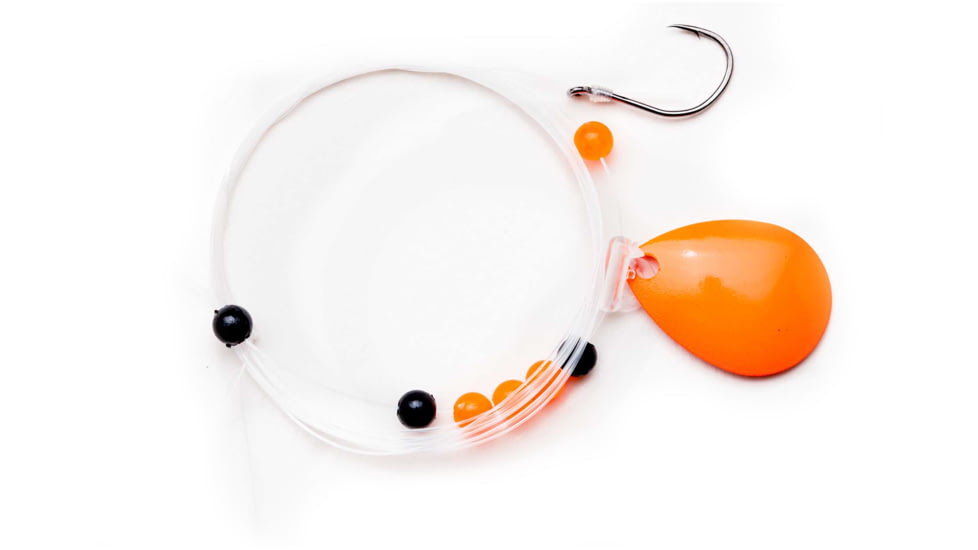 CHUBBS Walleye Rig, 2 Hooks, 60in Length, Flor. Orange, YSC3D-32