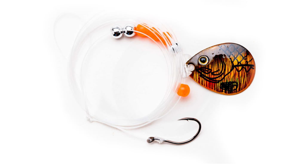 CHUBBS Walleye Rig, 2 Hooks, 60in Length, Gold Shiner, YSC3D-GS