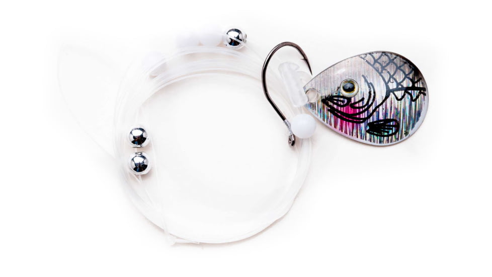 CHUBBS Walleye Rig, 2 Hooks, 60in Length, Silver Shiner, YSC3D-SS